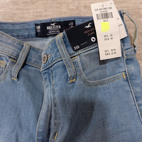 Hollister Light Blue Flare & Wide Leg Jeans - Picture 5 of 10